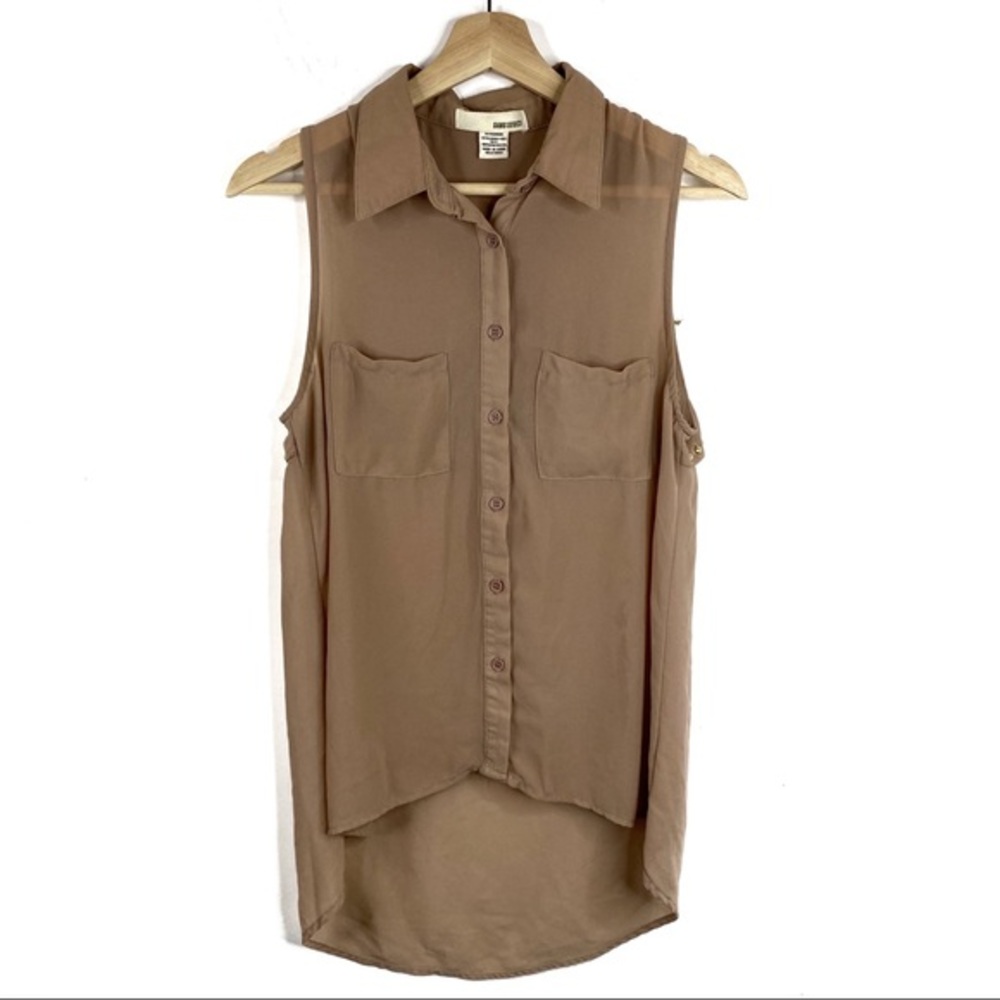 Sans Souci Sleeveless Riveted Hi Lo Tunic